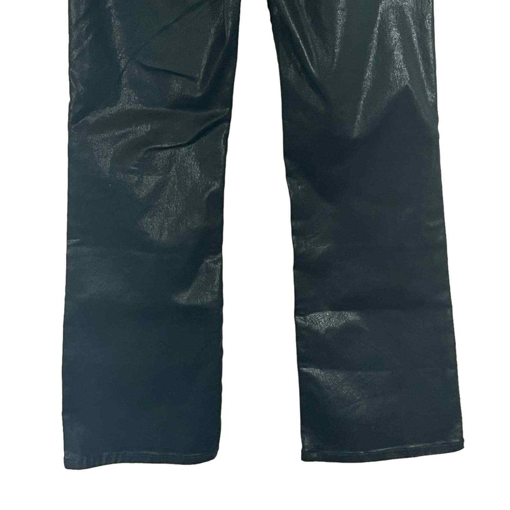 Rag Bone Casey High Rise Ankle Flare Faux Leather Pants Black Size 25 - Picture 11 of 16